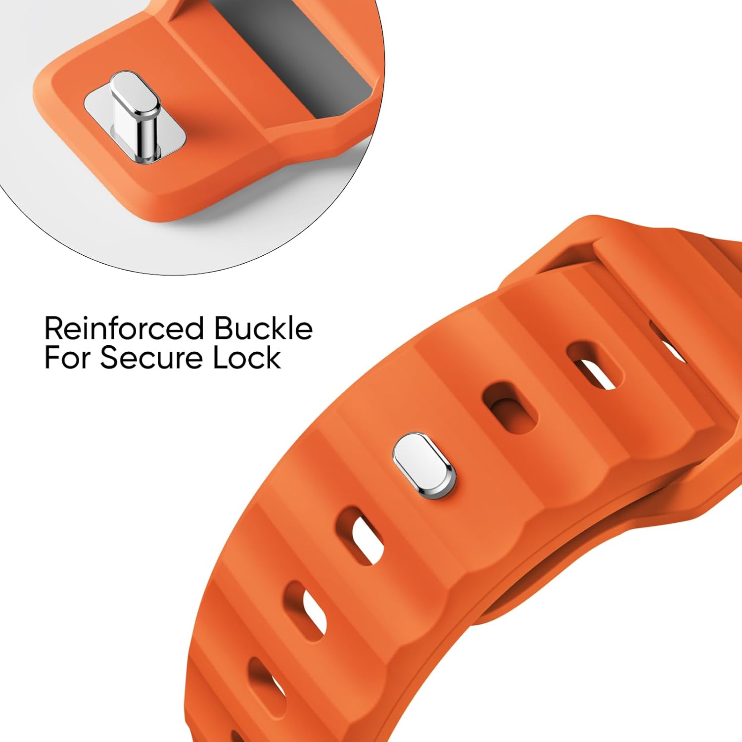 Sport Bands 6-Pack Compatible with Apple Watch Ultra 3/2 Band 49mm 46mm 45mm 44mm 42mm, Wide Soft Silicone Wristbands Waterproof Strap Men for iWatch Series 11 10 9 8 7 6 5 4 3 SE Ultra - Image 3