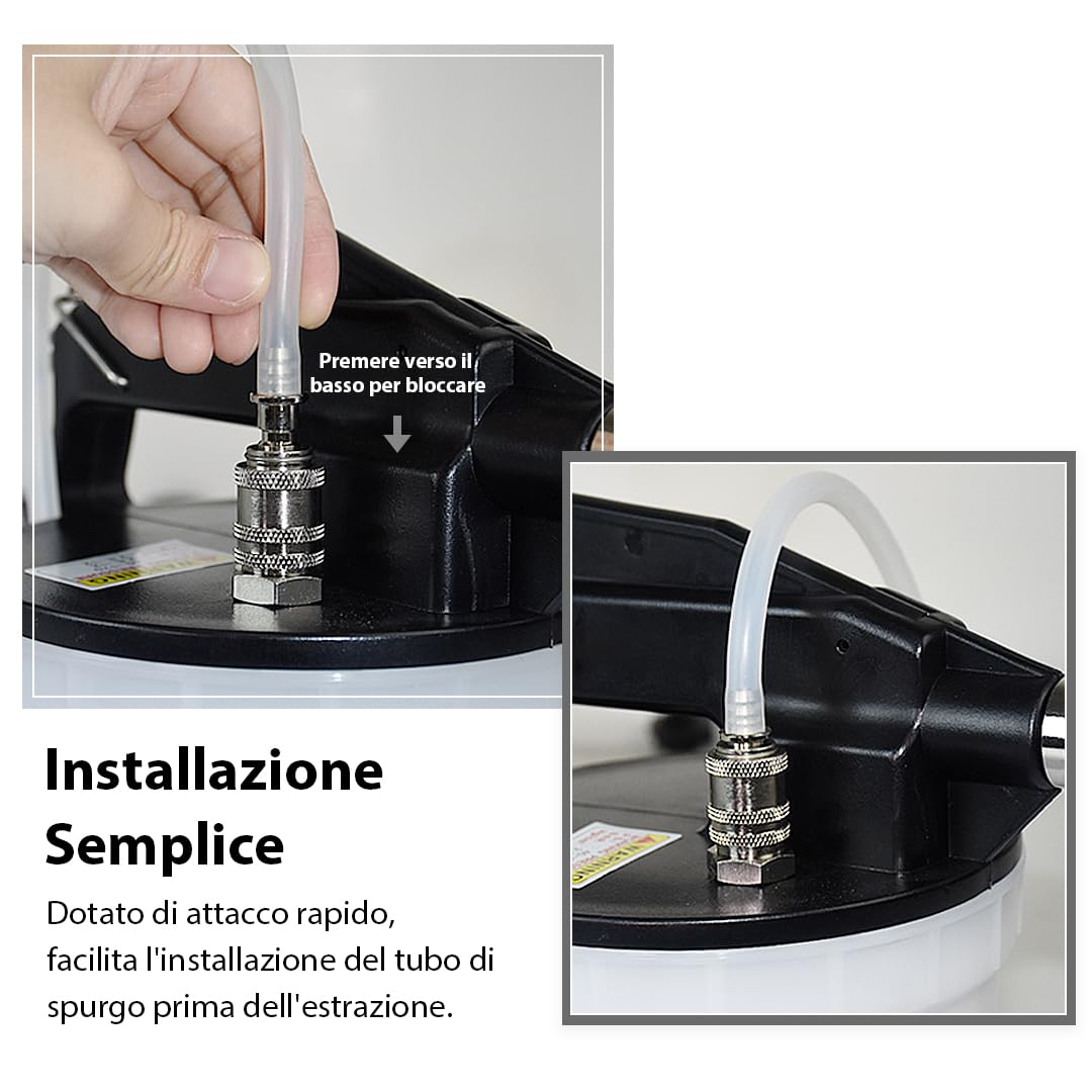 FIRSTINFO A1151G | Tubo Spurgo Freni 1,5M con Valvola di Non Ritorno | Compatibile con FIRSTINFO Kit Spurgo Freni