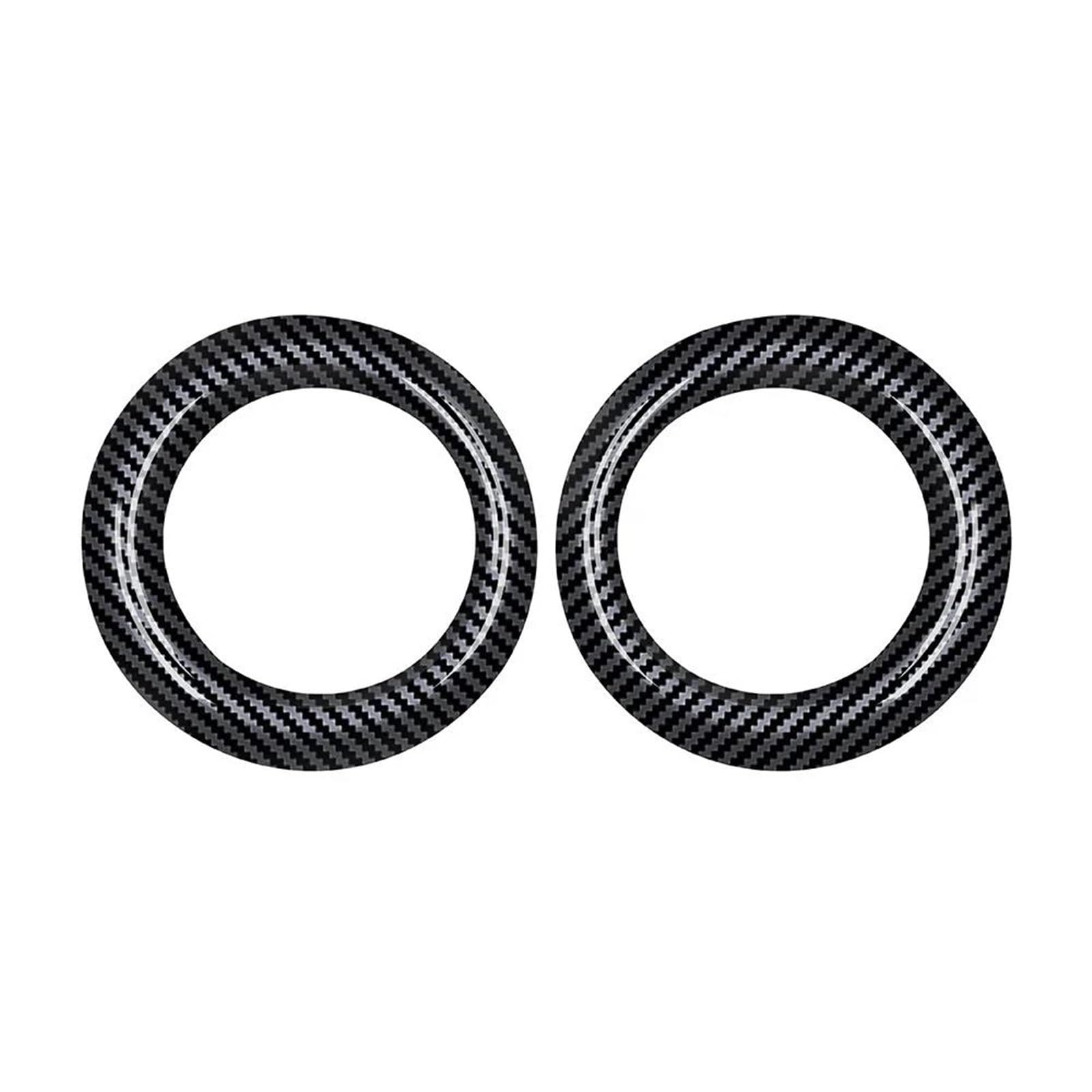 Interior Decal Trim for Toyota for Yaris for Cross 2020 2021 2022 2023 ABS CarbonFiber Car Front Dashboard Instrument Meter Circle Cover Decoration HQGQCEZEK