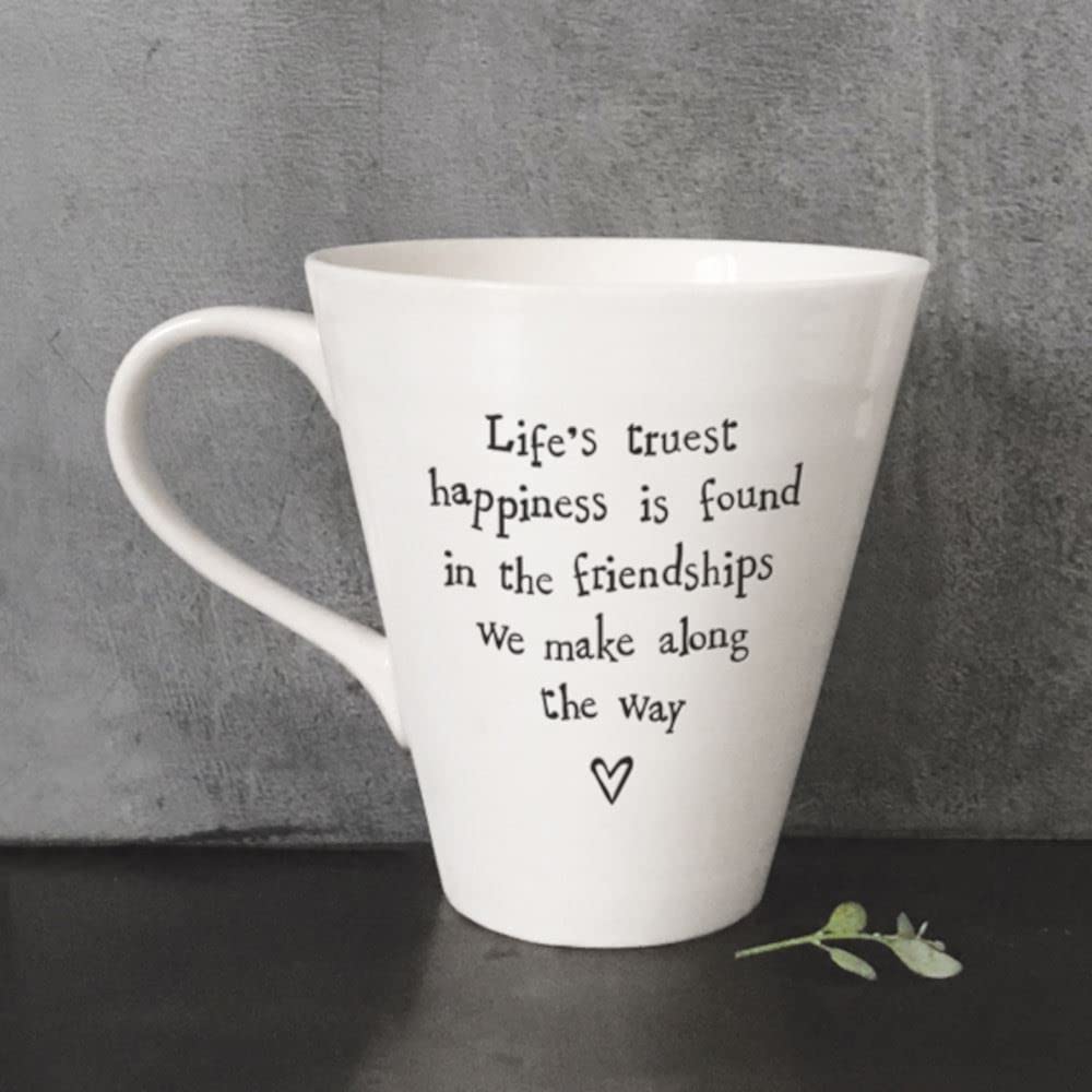 East Of India White Life's Truest Happiness... Mug By