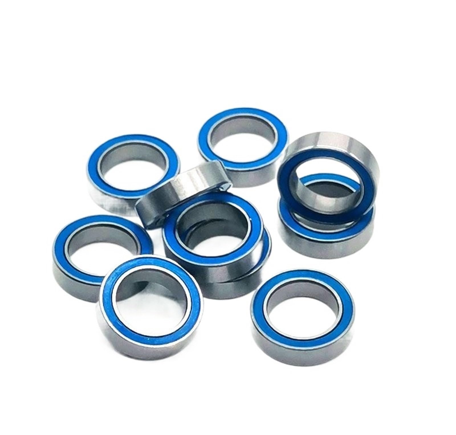HYUJNAFZR Bimetal Seal Shield Micro deep Groove Bearing 10pcs 6701RS 12x18x4mm ABEC-7 Ball Bearings Blue Sealed