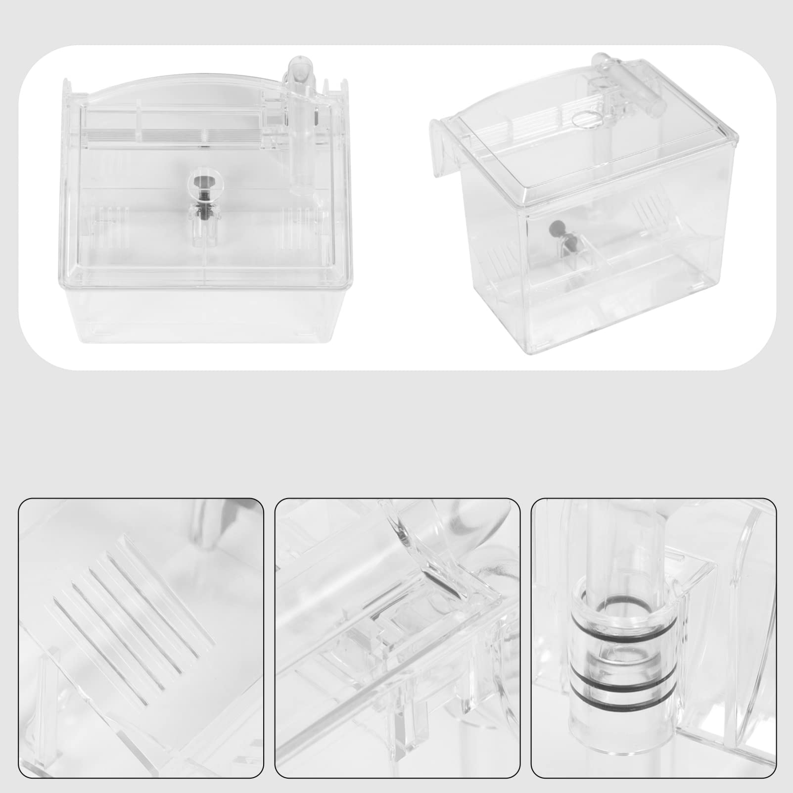 WOONEKY 1 Pieza Caja de Cría Aislante para Acuario Incubadora Exterior Colgante para Aislamiento y Cría de Peces para Hatching y de Alevines Diseño Práctico y Ecológico