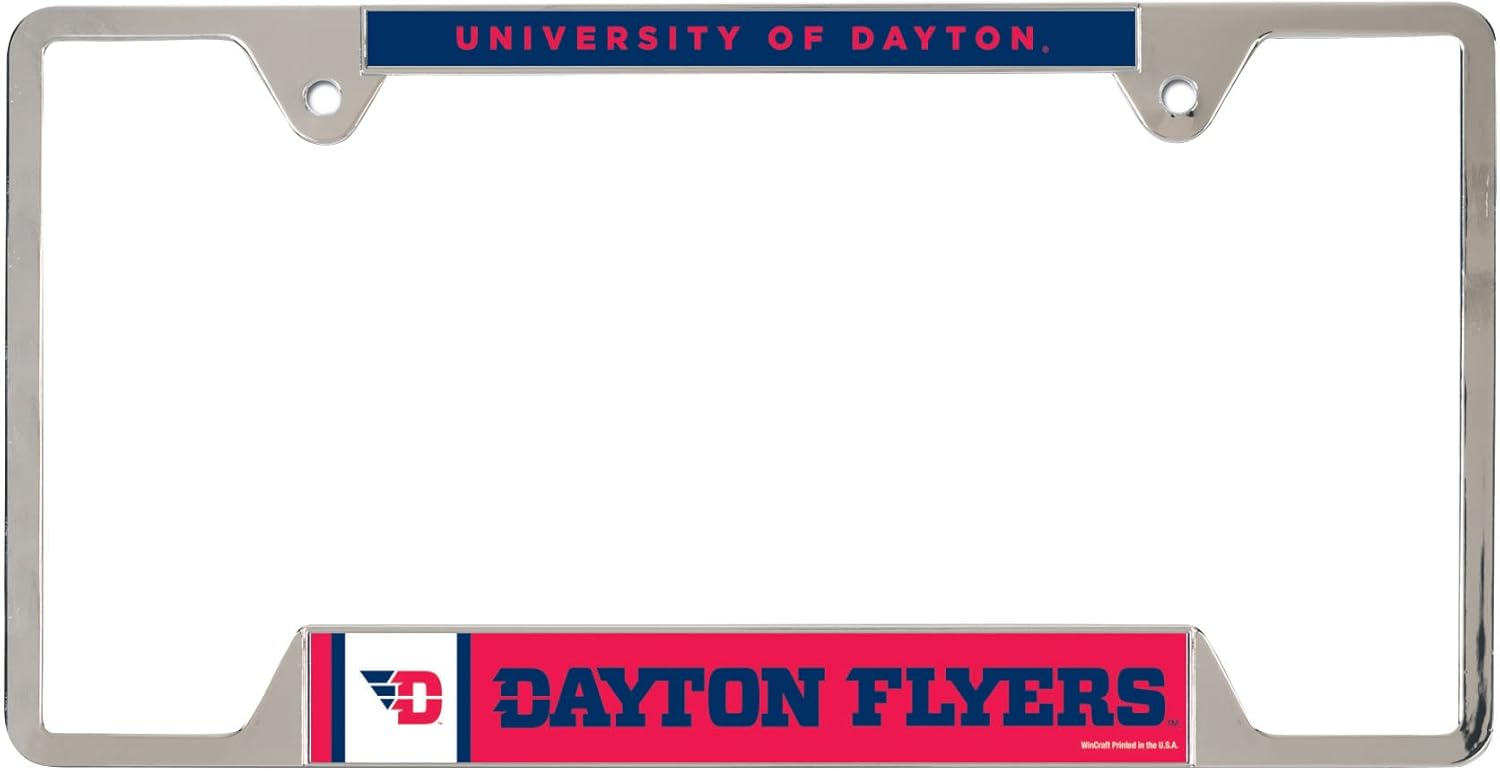 Wincraft NCAA Dayton Flyers Metal License Plate Frame, Multicolor