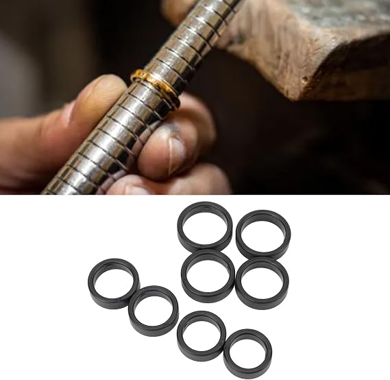 Smart Ring Sizing Kit 8 Pcs 6-13, Plastic Health Ring Model for AIZO Ring, Oura Ring and Other Rings, Choosing The Most Suitable Size
