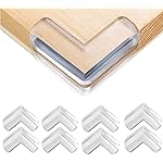 Safety Corner Protectors Guards, 8 pcs Baby Proofing Safety Corner Clear Furniture Table Corner Protection, Kids Soft Table Corner Protectors for Child for Furniture Against Sharp Corners