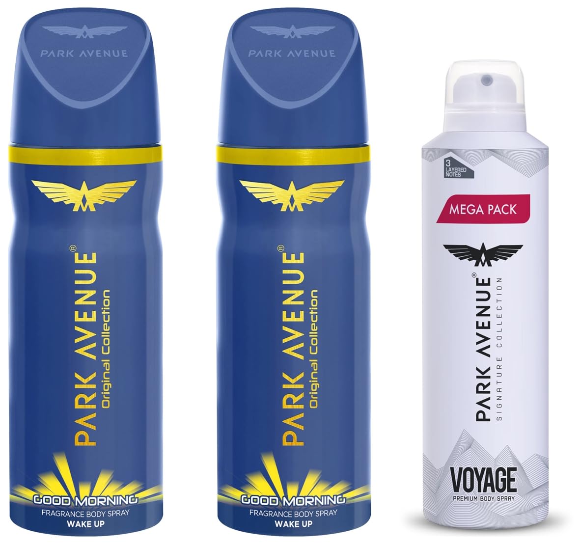 Park Avenue Men Good Morning Combo Perfume Fresh Long Lasting Amber Fragrance Super Saver Pack, 300Ml (Pack Of 2) & Voyage Signature Deodorant Spray, 220Ml-image-38