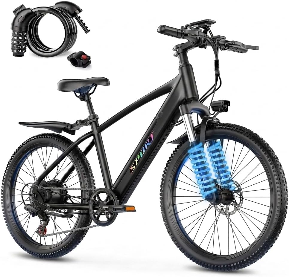 Electric Mountain Bike for Adults, 1500W Peak, 26 inch