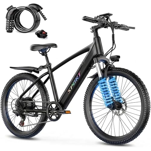 Electric Bike for Adults, 1500W Peak Ebike with 48V 12Ah Removable Battery, 26 inch Electric Bicycles for Commute, City Cruiser E-Bike for Adult, Step-Thru,7-Speed, Up to 25MPH 65 Miles
