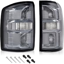 ALLGOOD Tail Lights Assembly w/o Bulbs Rear Tail Lamp Smoke Lens