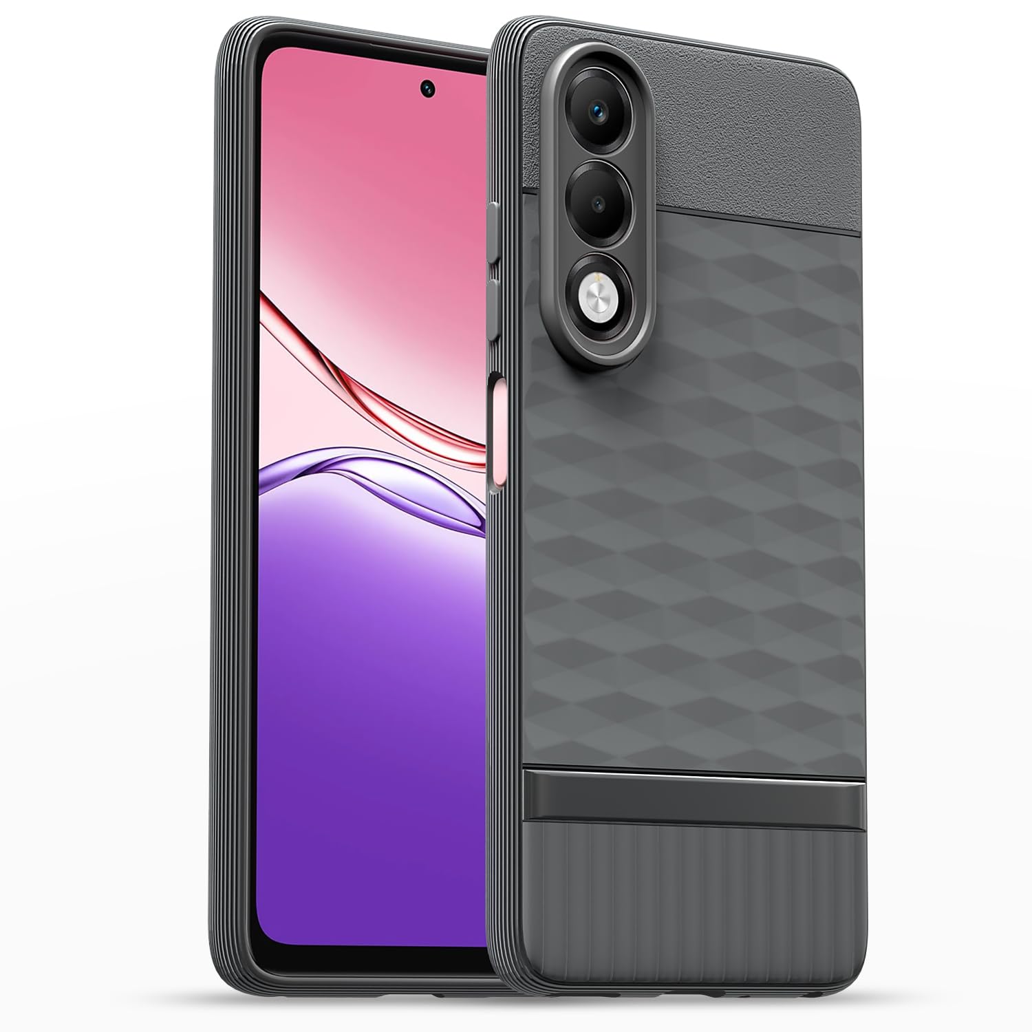 Amazon basics Back Cover for Oppo K13x 5G | Full Camera Protection | TPU Soft Flexible Shockproof Bumper Case(Grey)
