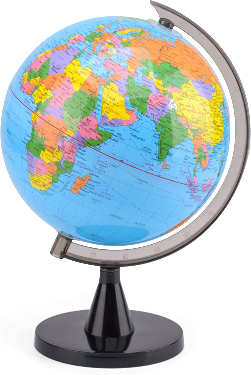 B4E World Globe For Kids(20x20cm) | Geographic Learning Tool | Kids Educational Toys | World Globe With Stand