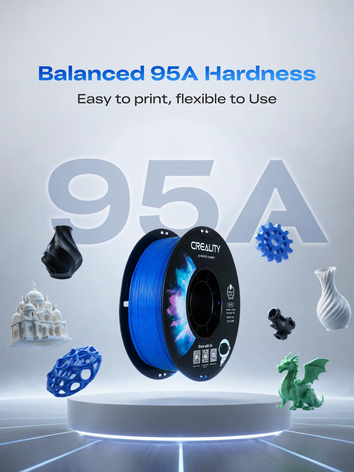 Creality TPU Filament - Flexible 3D Printing -2 Creality TPU Filament - Flexible 3D Printing -2
