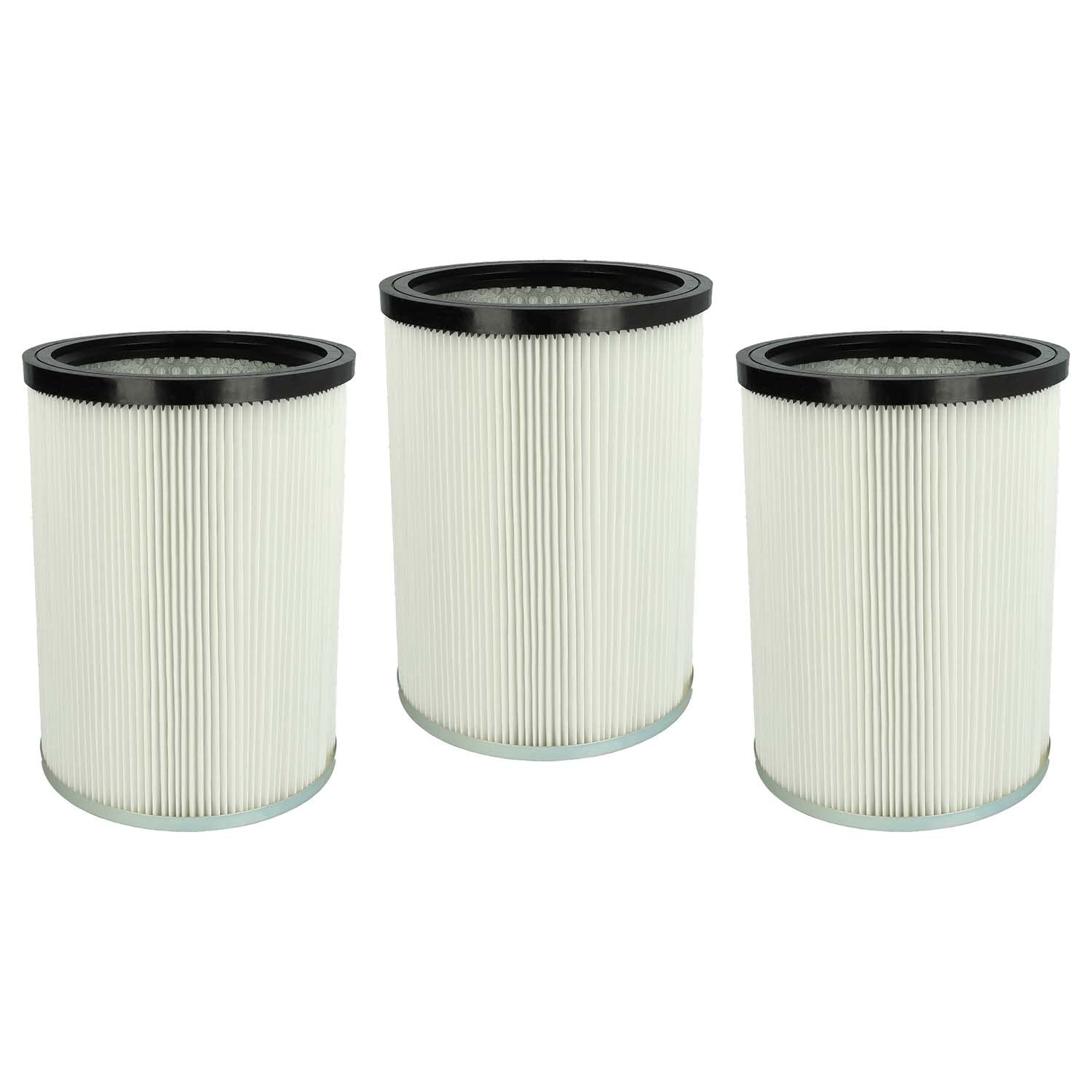 vhbw 3x Filtro plisado compatible con Kärcher NT 50/2 Me Classic *CN, NT 50/2 Me Classic *EU, NT 50/2 Me Classic *SEA aspiradora - blanco