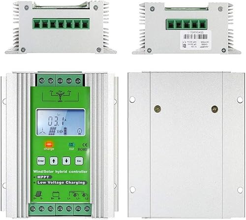 Miniatura 6 de Controlador de carga híbrido solar eólico de 1000 W, controlador de carga solar de turbina eólica MPPT fuera de la red, controlador híbrido de 600 W