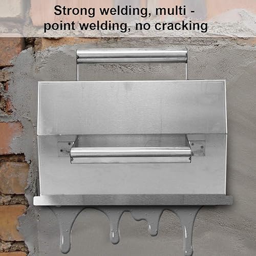 Miniatura 4 de Paleta de enlucido de acero inoxidable Doble manija Skimming acabado esquina paleta para suelo de pared techo lechada flotador herramienta