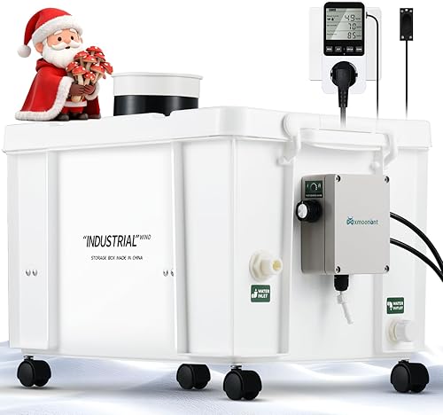 Mxmoonant Kit de humidificador ultrasónico de 44.1 lbsH, volumen de niebla ajustable  Llenado automático de agua  Controlador de humedad