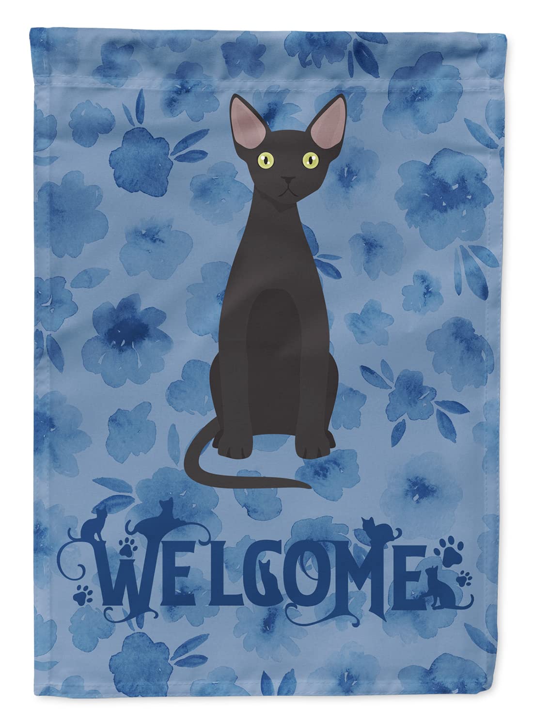 Drapeau de bienvenue Devon Rex grand format multicolore Caroline's Treasures CK5030CHF en toile