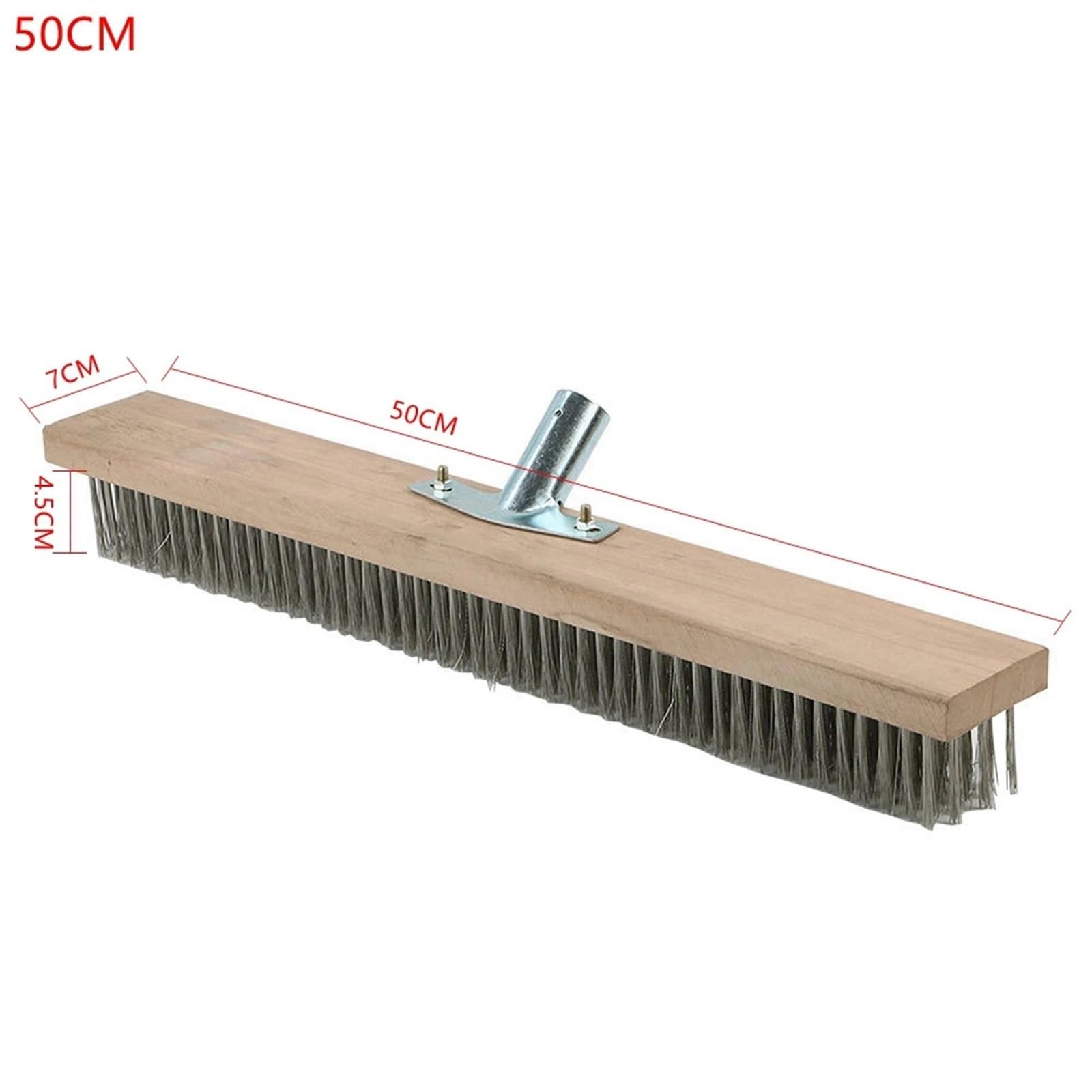 1 pz 20/30/45 cm spazzola metallica for pavimenti for uso domestico, for interni ed esterni, for la pulizia del giardino Scopa Per Esterni(50CMX7CMX4.5CM)