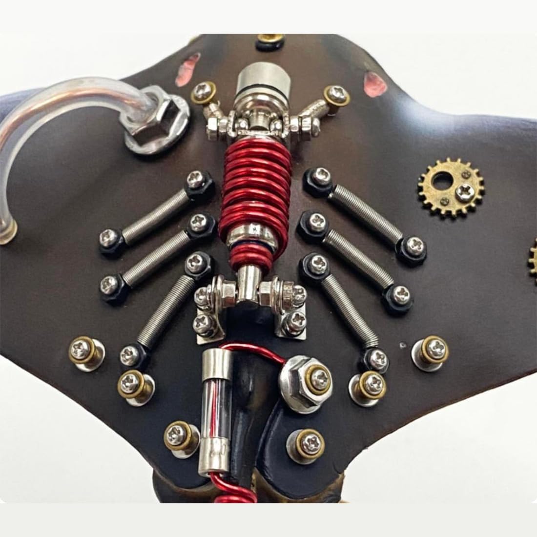 200 Teile Mechanisches 3D Metallpuzzle Meereskreatur Mit LED-Beleuchtung | 2 Stunden Bauzeit für dieses 3D Steampunk Puzzle ideal als industrielle Tischdekoration für Erwachsene