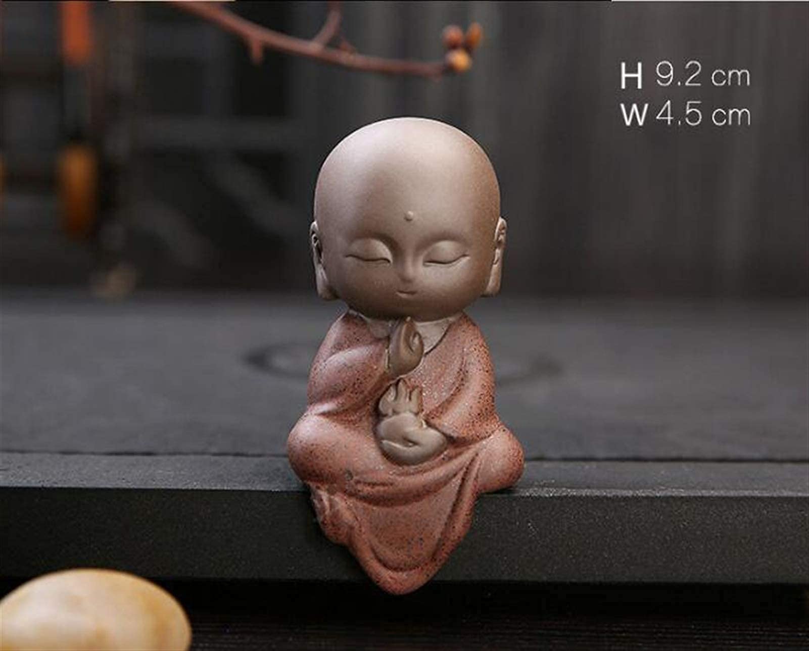 Amazon｜創造的な小さな仏像仏教如来かわいい仏砂セラミック茶寵
