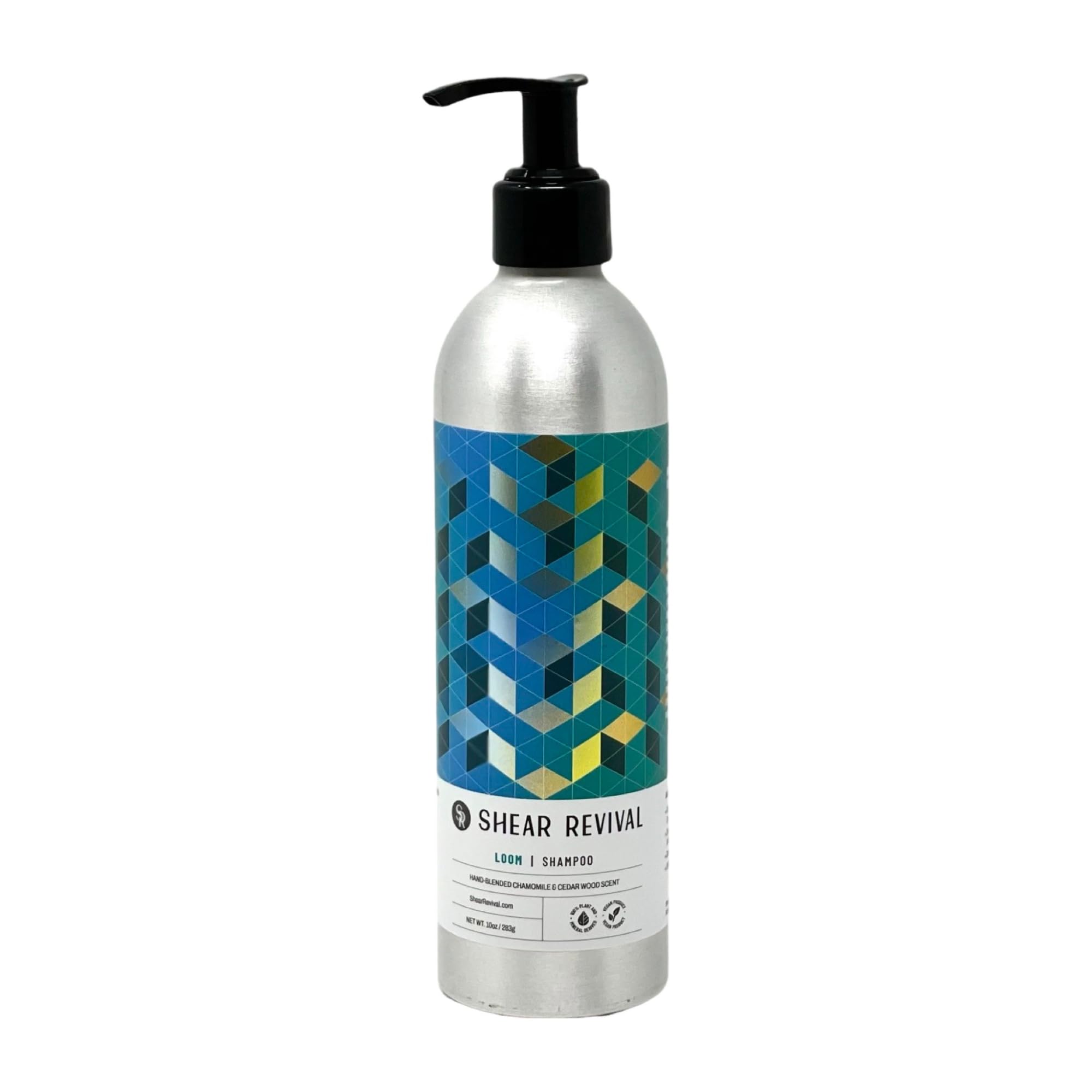 Shear Revival Loom Shampoo, Natural Vegan Sulfate-Free Daily Cleanser for All Hair Types