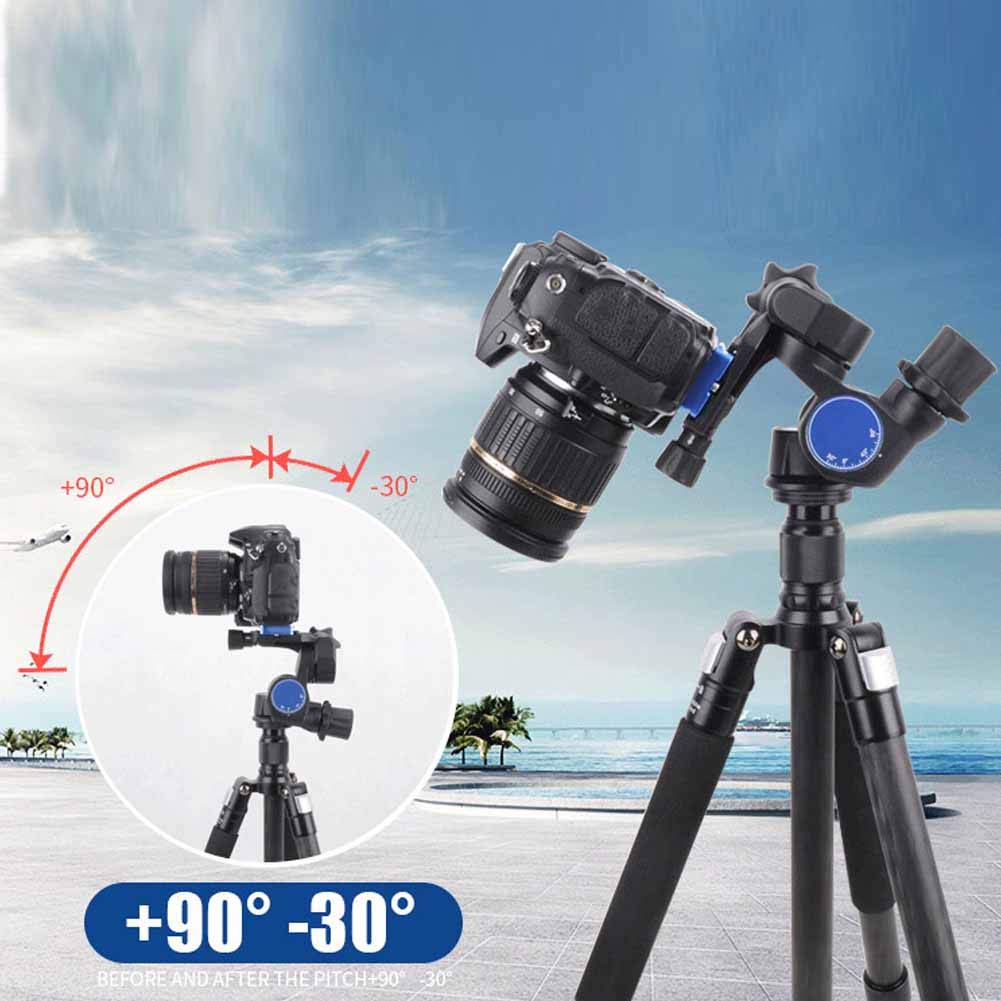 Montaje de rótula, BENRO GD3WH Trípode esférico de engranaje tridimensional con rótula Plataforma cardán para cámara DSLR