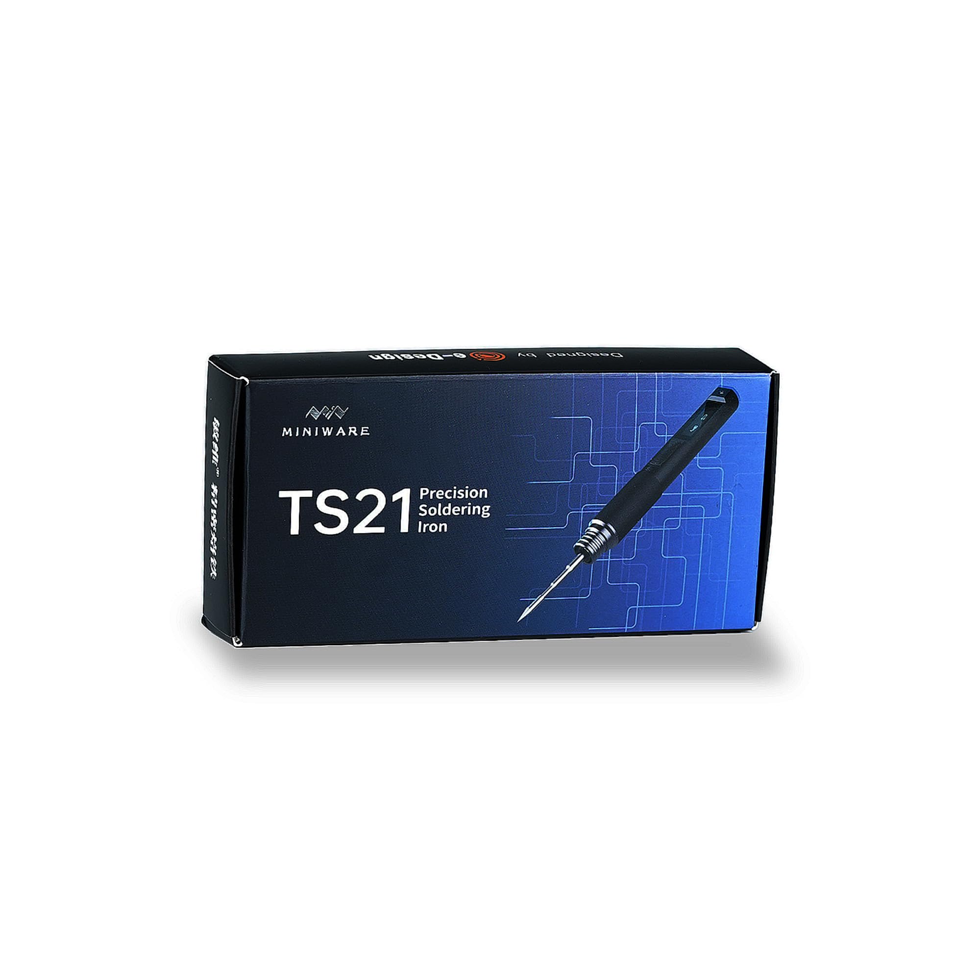 MINIWARE TS21 Fer à Souder Poste à Souder KU Tips Intelligent Portable Numérique 100W 3 Seconds Fondant Promoteur Lumière de Remplissage Préréglage Température 100-450℃