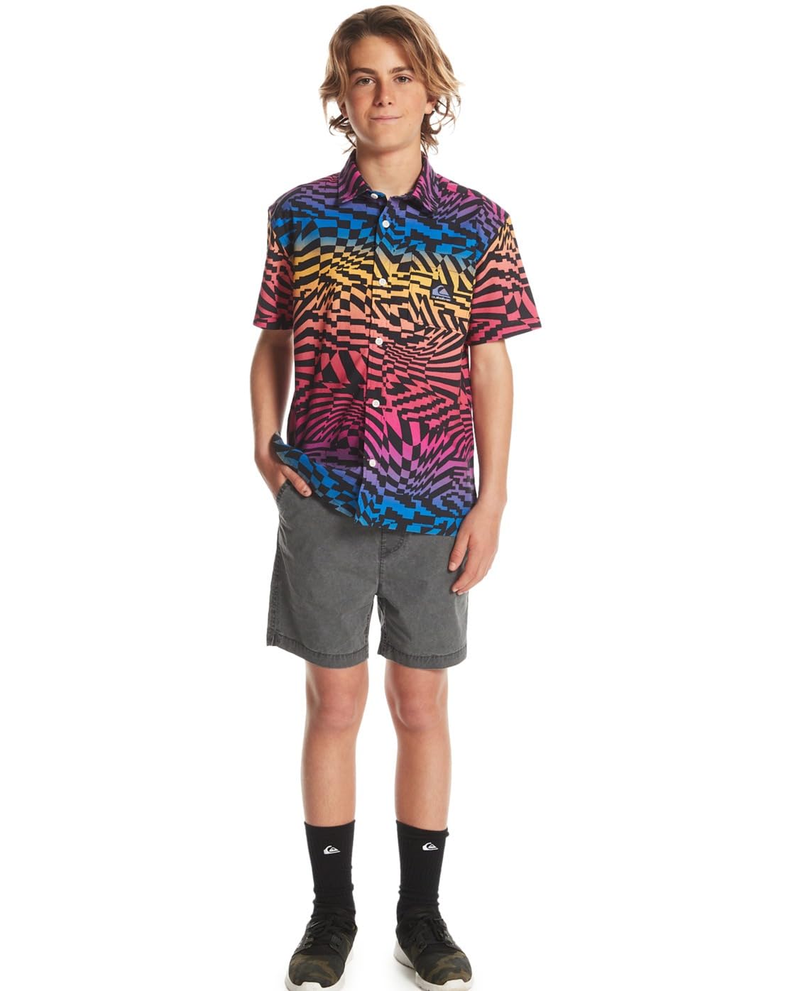 Quiksilver Taxer - Short Elástico para Chicos 8-16