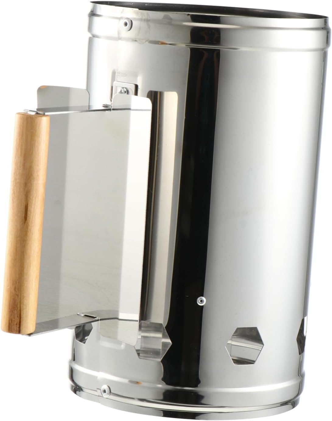 1pc Stainless Steel BBQ Chimney Starter Fast Charcoal Fire Starter for Outdoor Grilling Heat-Resistant Barrel Tool for BBQ Camping and Picnics