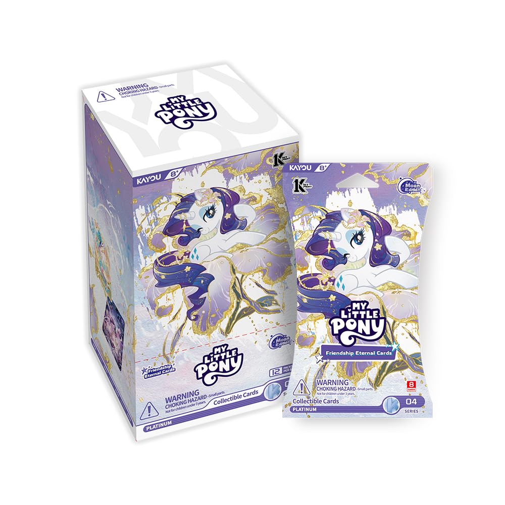Kayou My Little Pony Friendship Eternal Cards, Moon Edition, Series 4, Blister Version, 12 Packs, 8 Cards/Pack