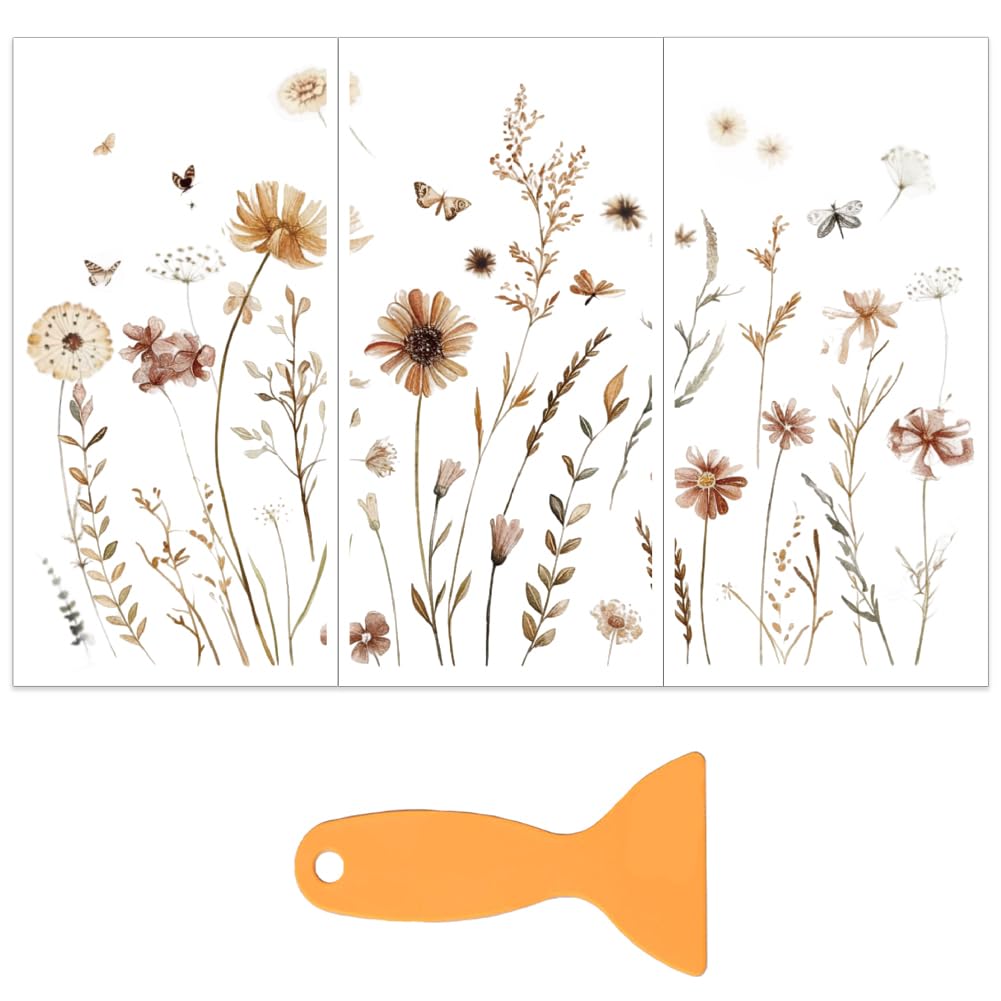 Autocollants de transfert meuble pissenlit pastel pour customisation facile