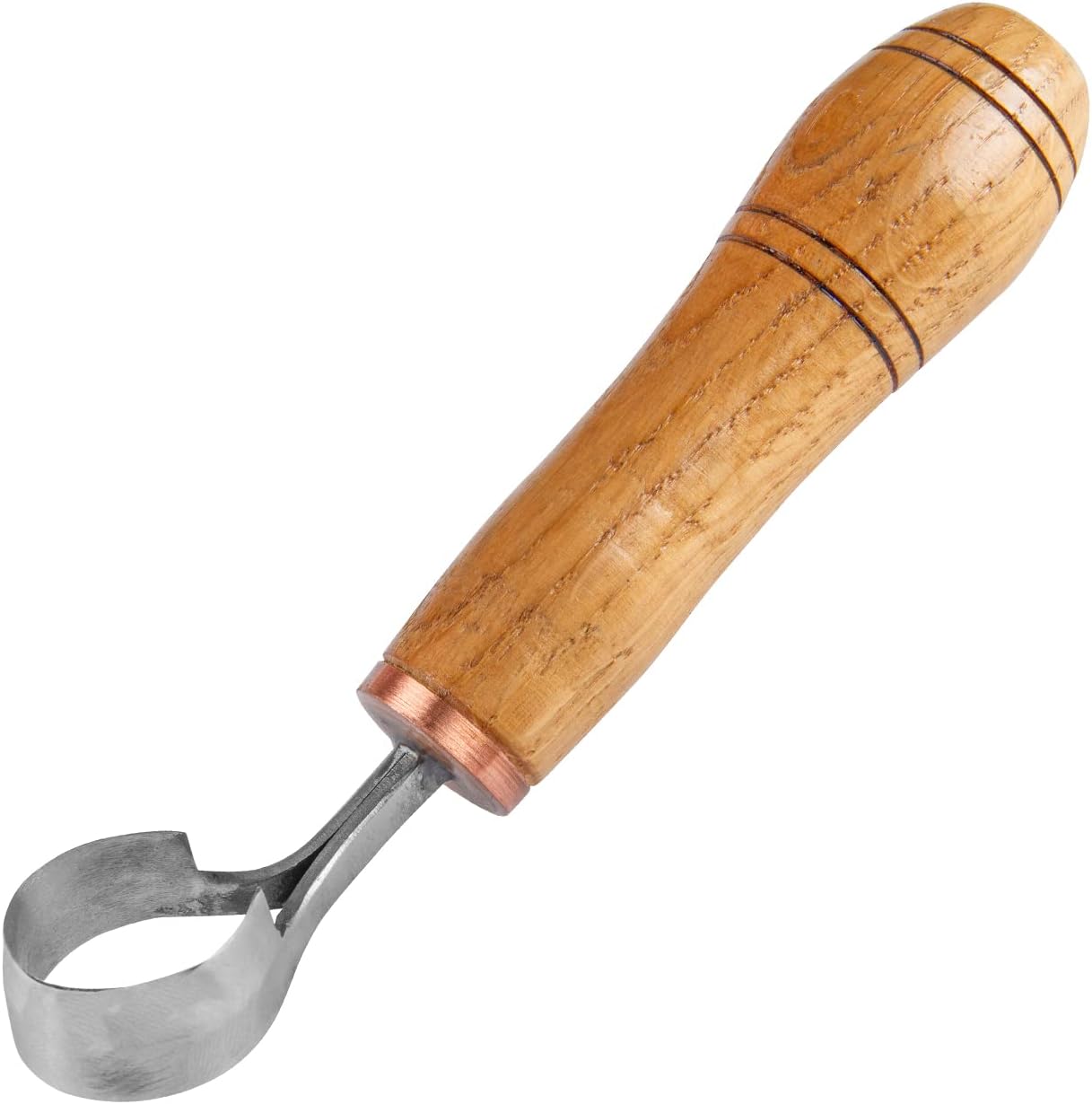 Wood Carving Scorp Knife. Round Carving Tool for Spoons, Bowls and Cups. Wood Carvers Rounded Hook Knife Spoon carving knife. (ANGLED)