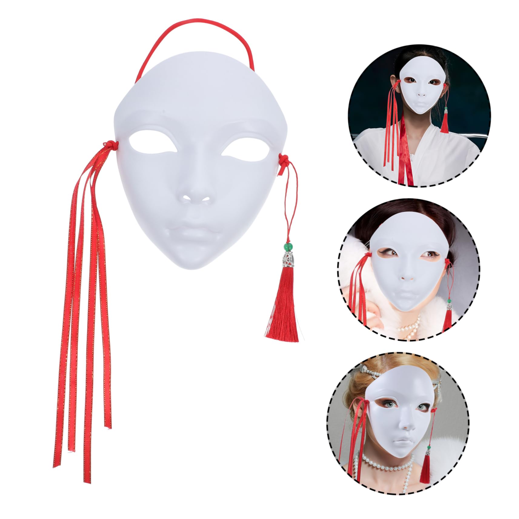TOYANDONA 2pezzi Maschera Bianca Vuota Per Maschera Da Dipingere Per Cosplay e Festival Di Maschere Per Halloween e Masquerade Creatività e Divertimento Assicurati