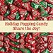 Christmas Popping Candy Bulk – 50 Pack Individually Wrapped Holiday Candy – Stocking Stuffers for Kids – Xmas Party Favors, Classroom, Holiday Goodie Bag Fillers, Kids Christmas Treats, and Birthday Parties