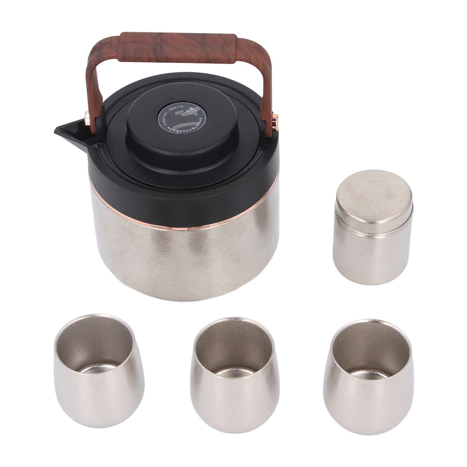 Théière infuseur 1000ml résistant à la rouille avec tasses