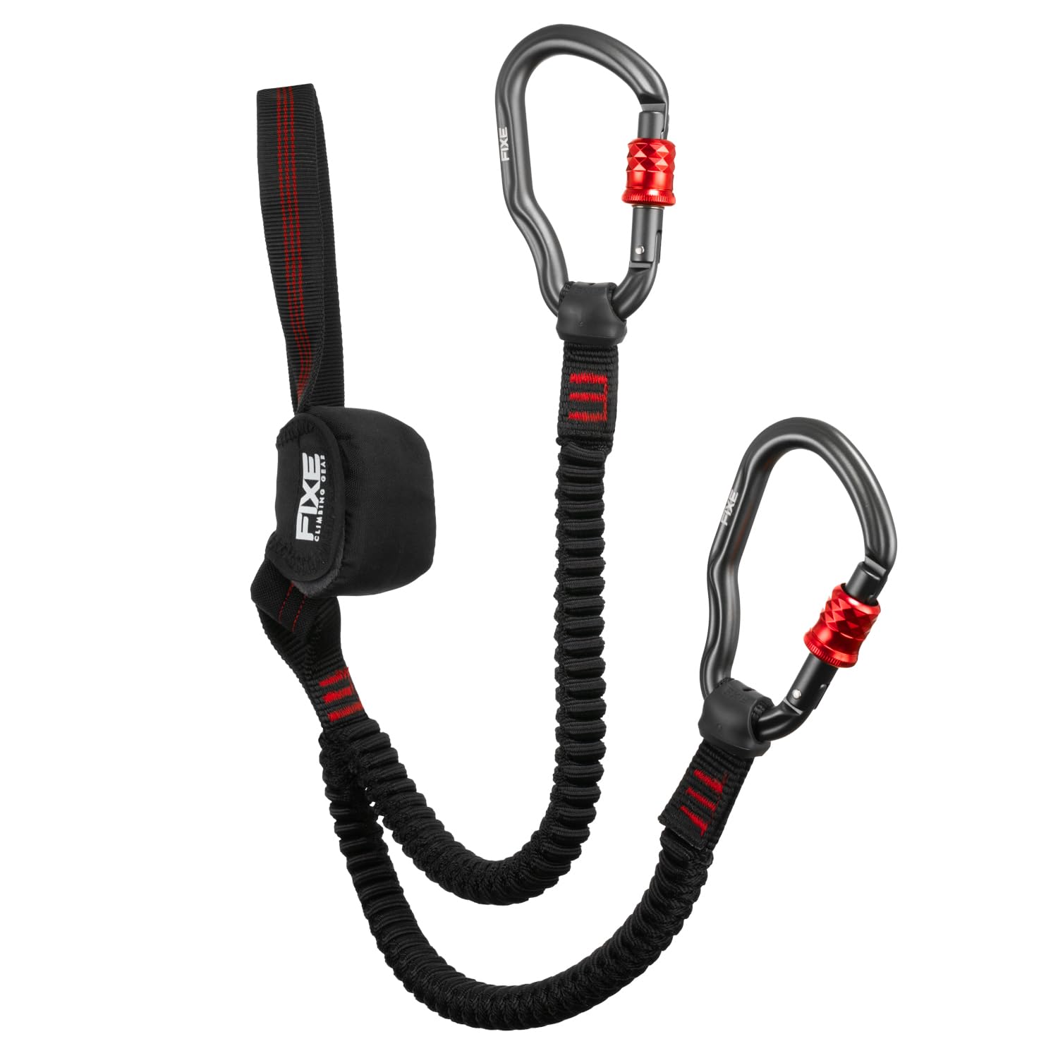 FIXE - Kit Vía Ferrata FLAMENC + Arnés LINUS | Pack de Iniciación con Disipador Compacto y Arnés Ajustable de Talla Única – Mosquetones 7075, Hebillas Rápidas, EN 958 y EN12277