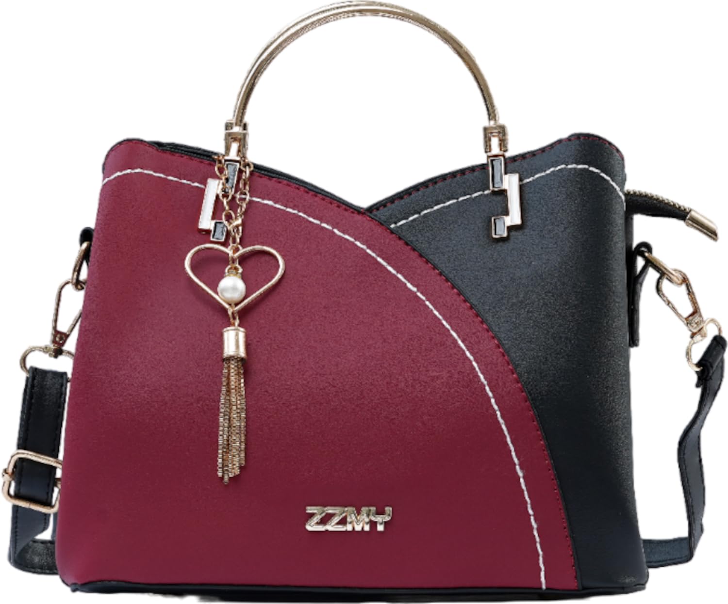 GenericPU Leather Fashion Crossbody Bag with Chain for Women, Handbags Shoulder Bags Ladies Designer Top Handle Satchel Tote Bag