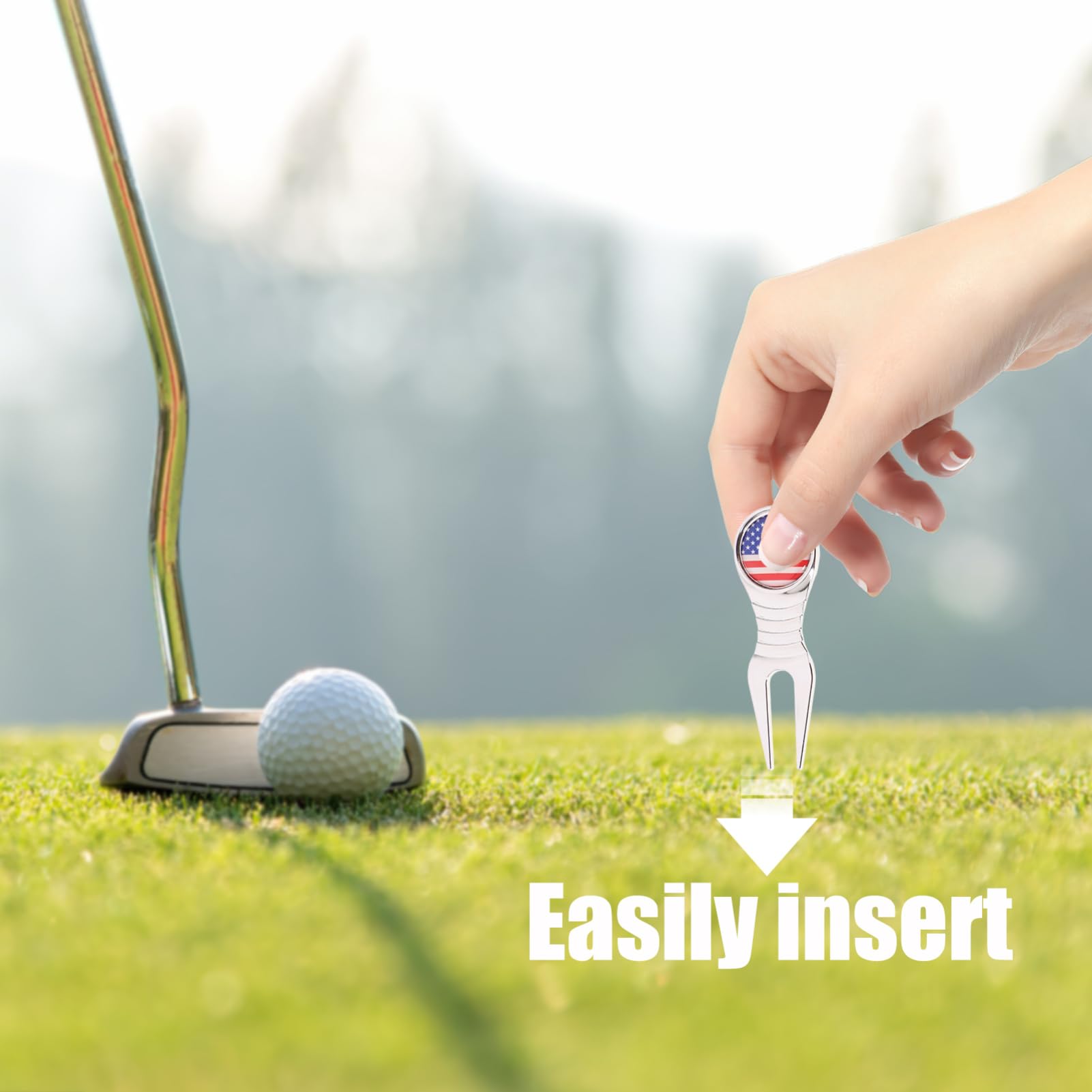 Kisangel Golf Marke Griff Golfballmarker Tonhöhe Lustige Golfhüte Markierungen Vize Liner Golfstampfer Werkzeug Zum Markieren Von Golfbällen Golfmützen Für Herren Golfbürste Metall