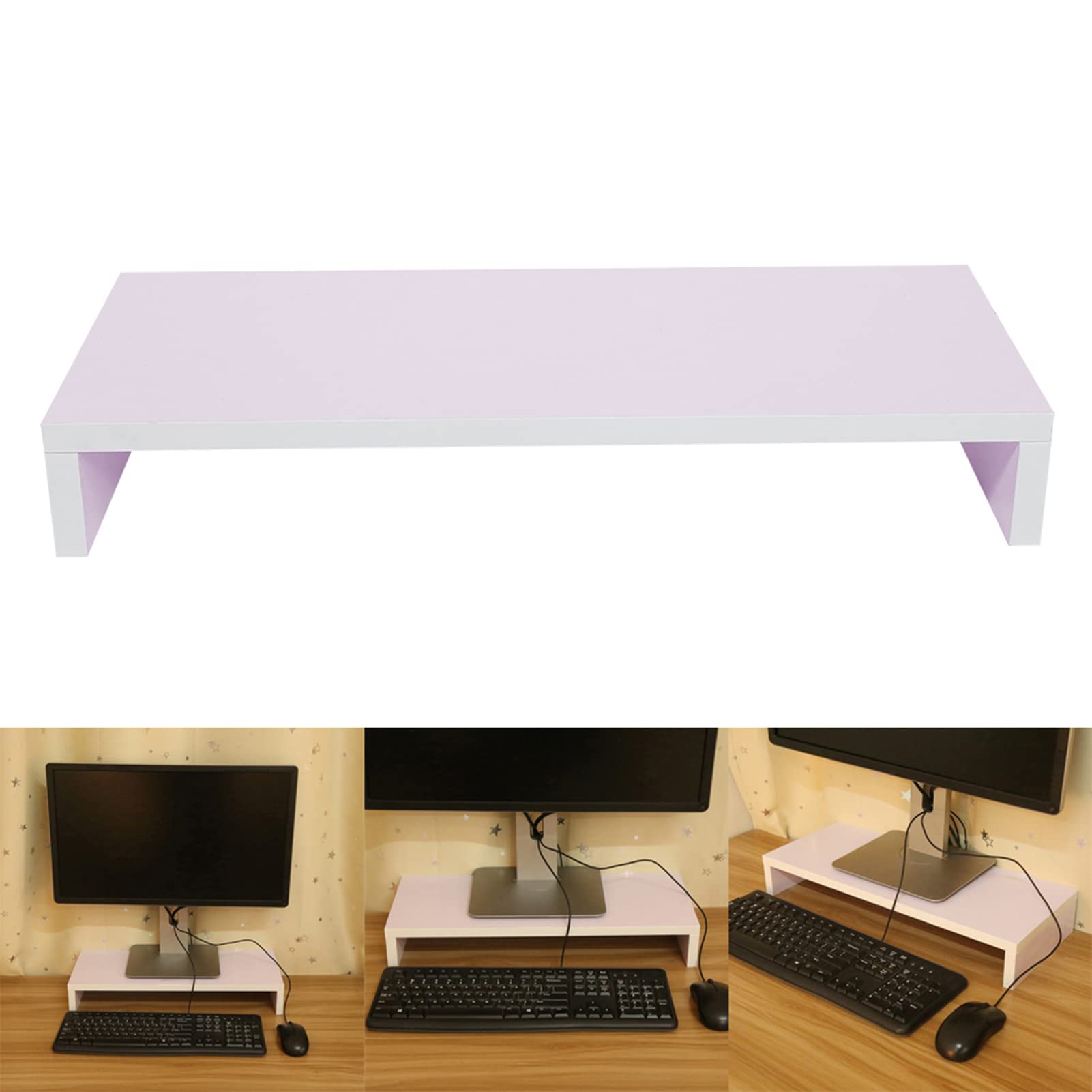 Supporto Monitor Legno Rialzo per Computer Portatile e Scrivania,