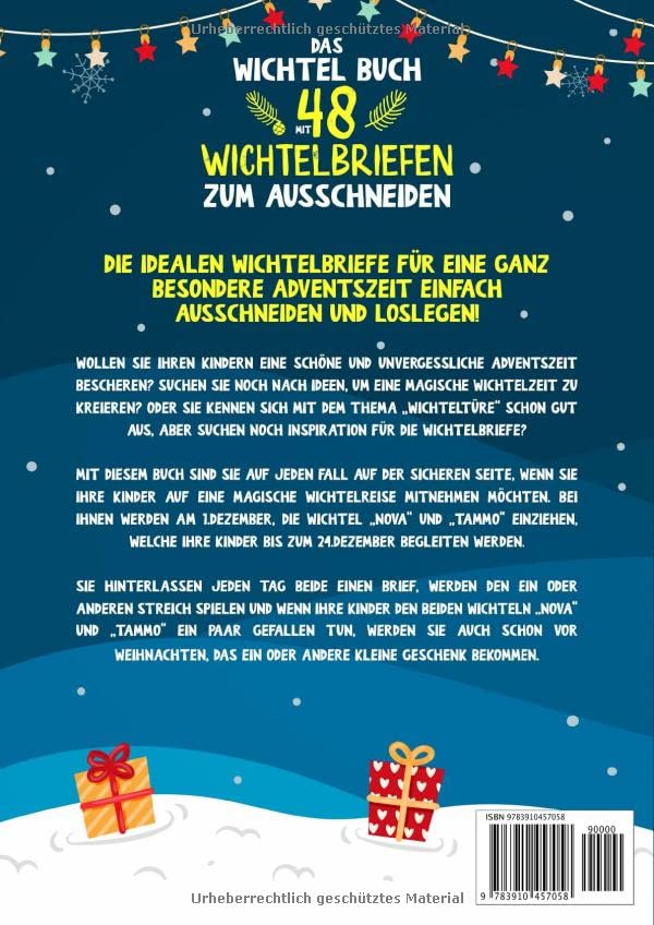 Das Wichtel Buch mit 48 Wichtelbriefen zum Ausschneiden: Für die Wichteltür und Adventszeit Taschenbuch – 15. September 2022 - Image 3