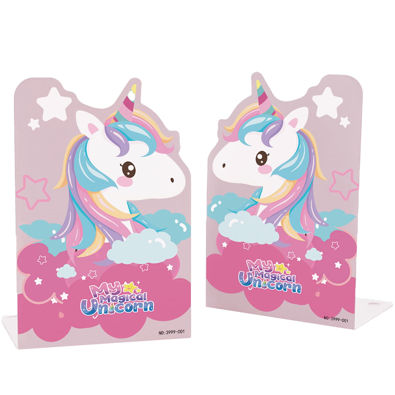 XIXKOLYU® Sujetalibros de unicornio, sujetalibros de metal, estante, sujetalibros y portalibros, estantería invisible para estantería, cocina, oficina, escuela, biblioteca
