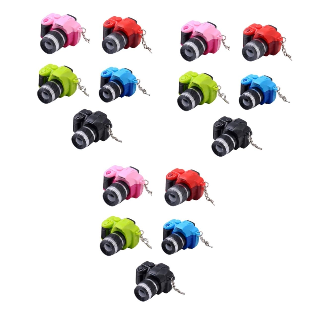 PLAFOPE 15piezas Llaveros Led Forma De Cámara De Accesorios Para Llaves Decoración y Para Mochilas y Llaves De Casa