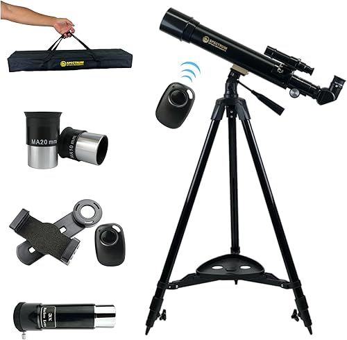 Miniatura 8 de SpectrumOI Telescopio para niños, telescopio para adultos, regalos de astronomía, telescopio profesional, telescopio refractor de primera calidad