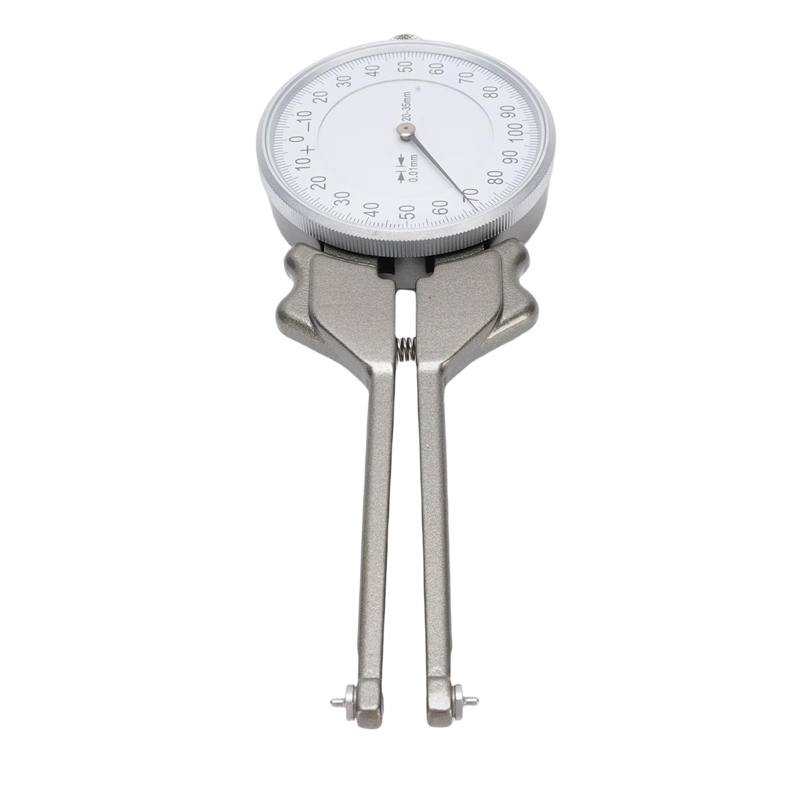 FTVOGUE Suwmiarka Wewnętrzna Stop Aluminium Suwmiarka Wewnętrzna Zakres 20–35 Mm Podziałka 0,01 Mm Głębokość 70 z 12 Głowicami do Pomiaru średnicy Wewnętrznej Rowka