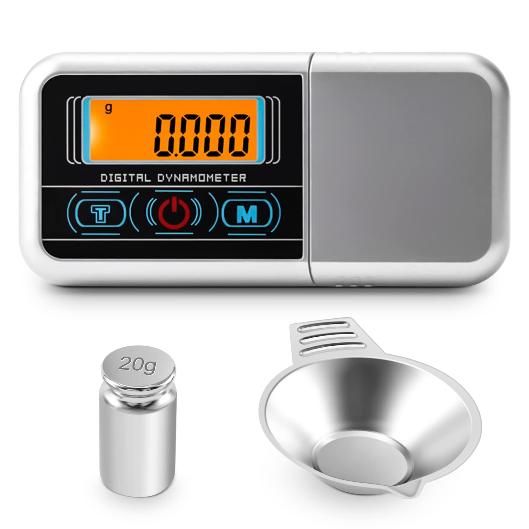 Frefgikty Mini Jewelry Scale 100Gx0.005G Precise Turntable Stylus Force Digital Dynamometer Tracking Gauge for Vinyl Record Needle