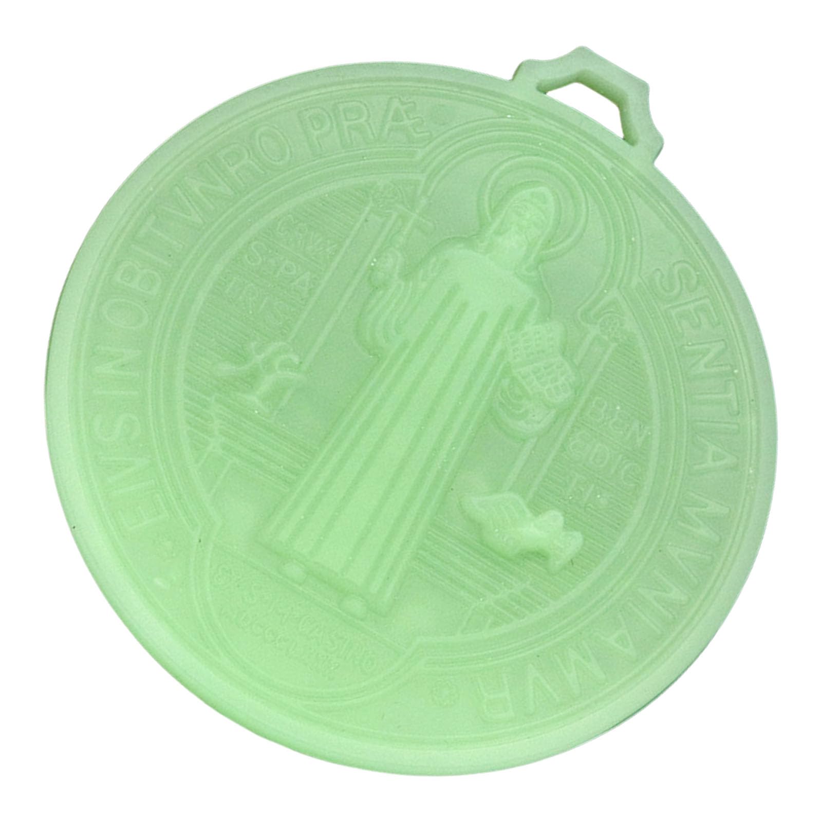 Of 2 5inch Benedict Crosses Glowing in Dark Noctilucent Medals for Religious Enthusiasts Benedict Crosses