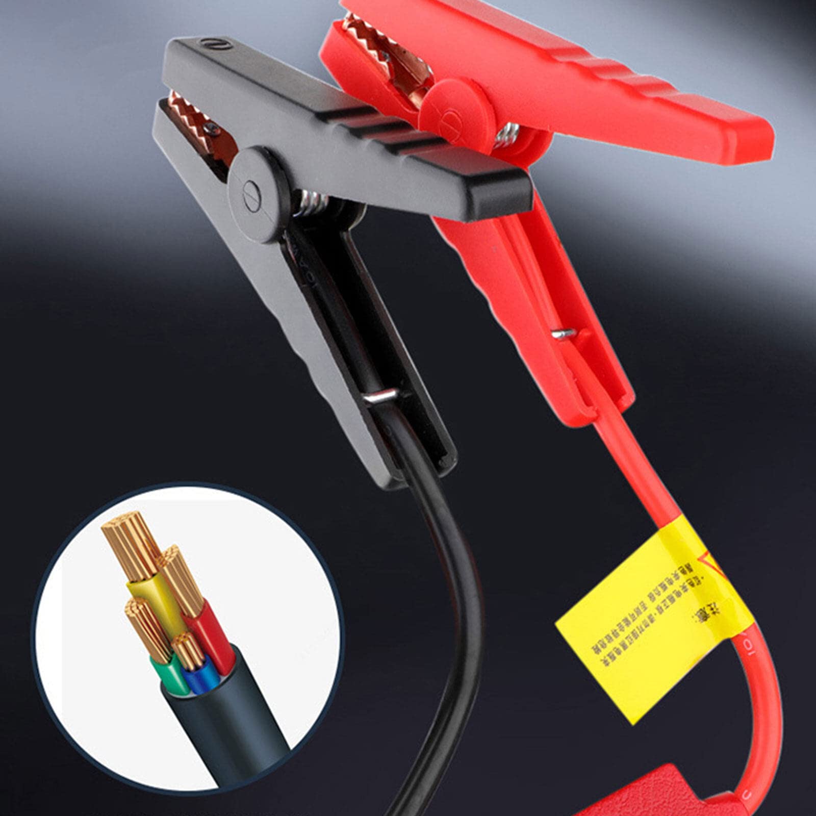 Rozrusznik samochodowy 12 V, 20000 mAh, akumulator samochodowy, ładowarka do telefonu z portem USB, światło LED