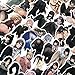 BLOUR 50 / 100PCS Anime Sexy Girls Schöne Fußaufkleber DIY Motorrad Skateboard Laptop Gitarre Koffer Fahrradaufkleber