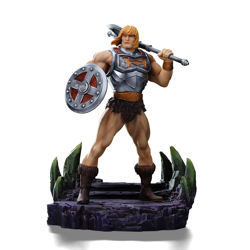Iron Studios Estatua coleccionable a escala 1/10 He Man (versión Battle Armade) - Masters of The Universe Polystone Resin Multicolor 23.1 cm