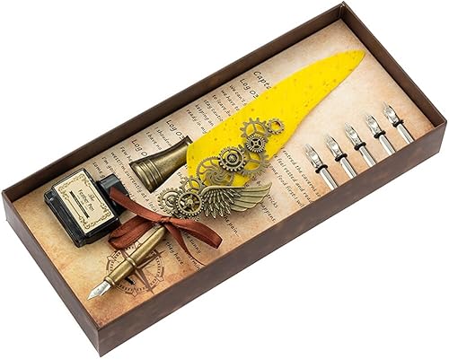 Miniatura 2 de Juego de bolígrafos de caligrafía de plumas retro, juego de pluma y tinta, juego de bolígrafos de caligrafía para escribir, escribir cartas, firmar